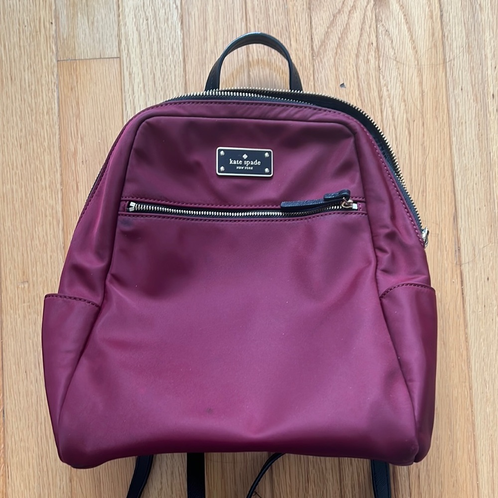 Kate Spade New York Nylon With Saffiano Leather Trim Backpack